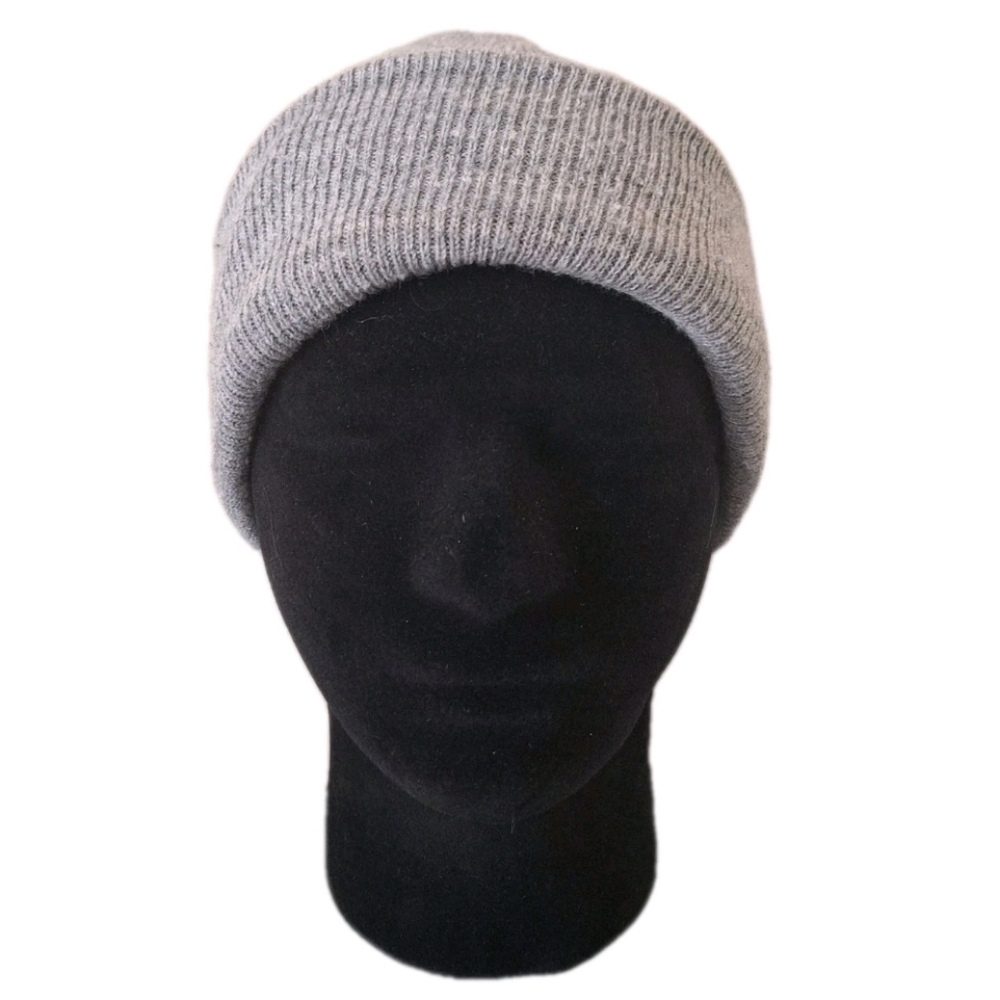 GREY WINTER KNIT HAT TOQUE  ONE SIZE